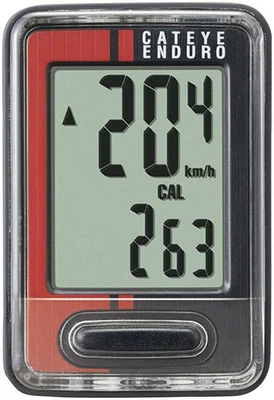 CatEye Enduro Bike Computer - Wired, Black/Red - Image 1 of 4