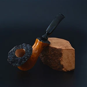 Pipa de brezo artesanal marrón brezo pipa rara mano alzada Sherlock Holmes pipa de fumar - Imagen 1 de 12