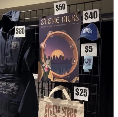 Stevie Nicks 2025 North American Tour Nov 12, 2025 Saint Paul, MN Poster