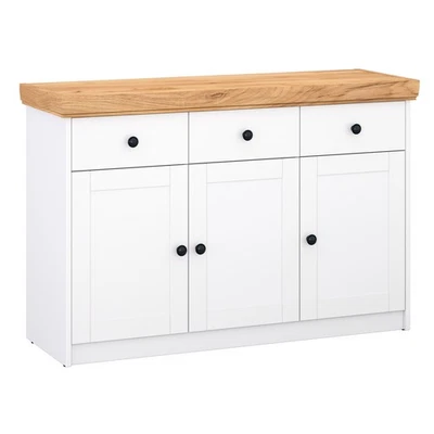 Kommode mit Schubladen Weiß Holz Sideboard Anrichte Schrank Landhaus Homestyle4u - Bild 1 von 4