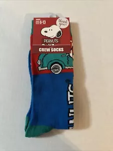 Calze Peanuts Snoopy Tennis Auto Equipaggio Adulto - Foto 1 di 2