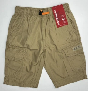 Boys Size XS (5/6) UNIONBAY Elastic Waist Cotton Shorts With Drawstring Grain - Picture 1 of 6