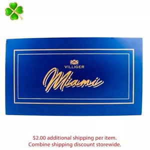 Caja de cigarros de madera vacía Villiger Miami Robusto 5 x 50 11,5" x 6,5" x 1,5" - Imagen 1 de 12