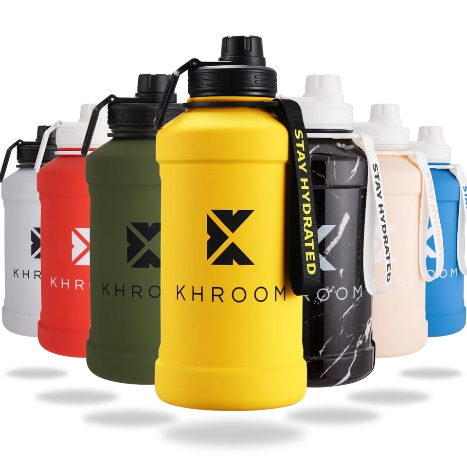 2,2 Liter Trinkflasche XXL Flasche Sport Wasserflasche Sportflasche Edelstahl - Bild 1 von 4