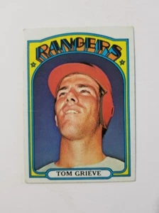 TOM GRIEVE 1972 TOPPS BASEBALL CARD #609 TEXAS RANGERS - Picture 1 of 2
