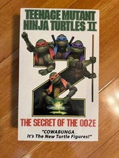 NECA Teenage Mutant Ninja Turtles II Secret of the Ooze VHS 4 pack (TMNT 2)