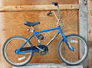 1982 Huffy 20" Kids BMX Bike SS Single Speed Coaster Blue Steel Fast USA Shipper - Picture 1 of 14