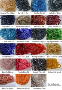 Czech Glass Seed Bead Hanks YOU CHOOSE COLOR Sz 2mm 11/0 10/0 Bead Hank - Picture 1 of 31