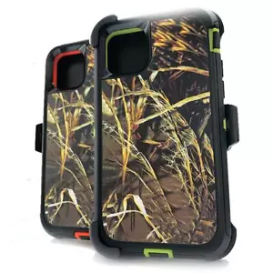 Funda protectora de árbol real camuflada para Apple iPhone 11 11 Pro Max con clip para cinturón - Imagen 1 de 14