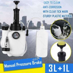 3L Manual Pressure Brake Bleeder Kit Clutch Vacuum Oil Bleeding Fluid Extractor - Picture 1 of 12
