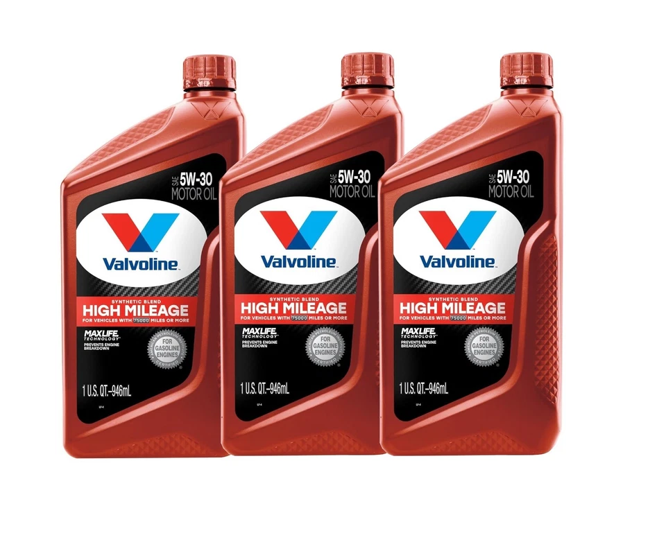 Aceite de motor Valvoline 3 cuartos de galón HM MaxLife Technology 5W-30 mezcla sintética 3 x 1 qt Foto 1 de 1