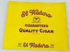 Vintage Cigar Box Label Original El Wadora Quality Embossed Cigars