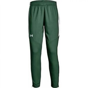 New Under Armour Women's UA Rival Knit Pants 1326775-301 Forest Green/White - M