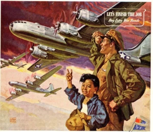 Body by Fisher GM Print Ad May 1945 Color Full Page National Geographics WWII - Picture 1 of 2