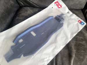 Vintage 2007 Tamiya 1/8 NITRAGE 5.2 PRESSED Aluminum Lower Main Deck Chassis NEW - Picture 1 of 6