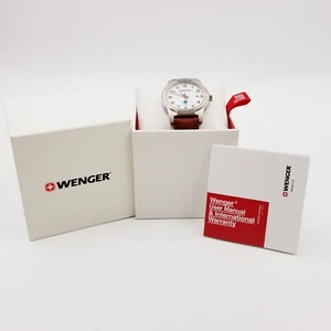 Orologio uomo Wenger Swiss Army cassa grande cristallo zaffiro nuovo vintage batteria nuova - Foto 1 di 14