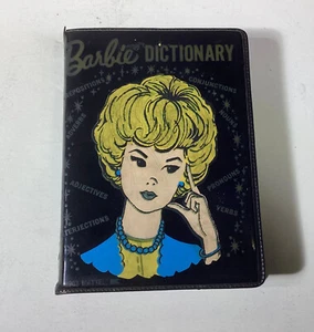 Vintage Barbie Dictionary ~ Webster's 1959 Black Vinyl ~ Barbie On Cover - Picture 1 of 5