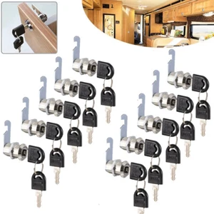 Lot Modern Cabinet RV Cam Locks Keyed Alike Secure Drawer File 3/4" 1" 1-1/8"  - Picture 1 of 21