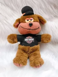 Vintage Harley Davidson 1992 Dog Bear Plush Stuffed Animal Motercycle - Picture 1 of 5