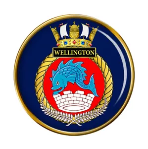 Hmnzs Gummistiefel, Königliche New Zealand Marineblau Anstecker Abzeichen - Bild 1 von 2