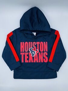 NFL Houston Texans Boys Blue Hoodie Pullover Sweatshirt Size 2T