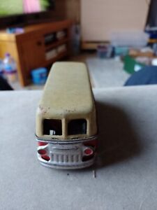 Vintage Tinplate Volkswagen Style Friction Drive Bus Original As Seen Condition 