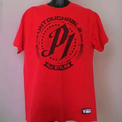 WWE  AJ Styles The Untouchable One T-shirt Size L  - Image 1 of 3