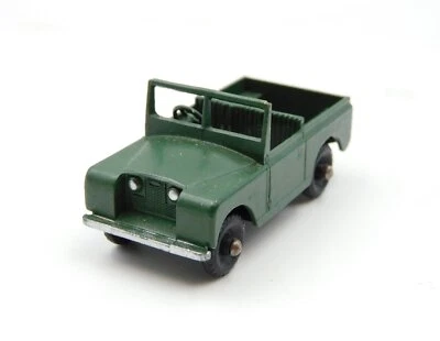 Lesney Matchbox 12 Land Rover Series II Military Entity Black Plastic Wheels - Image 1 of 4