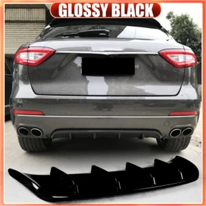 Alerón labial difusor parachoques trasero negro brillante para Maserati Levante SUV 2016-2019 - Imagen 1 de 11