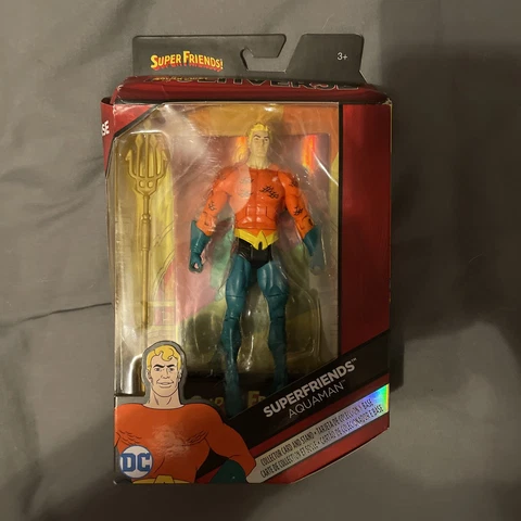 DC Multiverse- Super Friends Aquaman  6 inch action figure NEW Damaged Box Cover