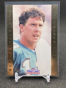 1992 Pro Line Portraits Dan Marino #12 Quarterback Gold Miami Dolphins - Picture 1 of 2
