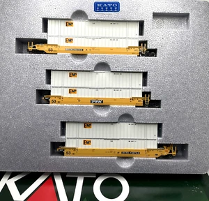N KATO 106-6115 GUNDERSON MAXI-IV DOUBLE STACK CAR 3 UNIT SET # 2 TTX 732754 EMP - Picture 1 of 1