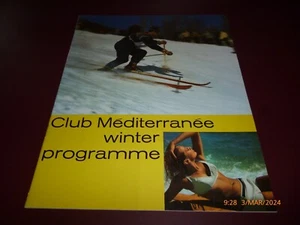 CLUB MEDITERRANEE TRIDENT WINTER SPORTS 1967-68 ENGLISH BROCHURE/BOOKLET HOLIDAY - Picture 1 of 9