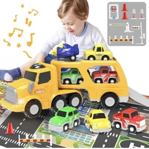 5-in-1 STEM Educational Toy w/ Play Map Transport Carrier Truck w/ Light Sound - Picture 1 of 10