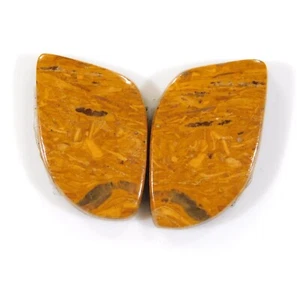16 quilates par de jaspe Mariam 100 % natural cabujón elegante 22x12x3 mm piedras preciosas BF = 0369 - Imagen 1 de 6