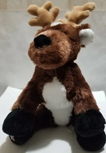 GANZ Webkinz Reindeer 9" Pet Plush HM137 Stuffed Animal Toy Christmas Seasonal - Picture 1 of 10