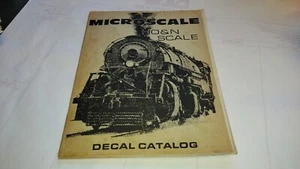 Micro Scale Ho N Scale Decal Catalog - Picture 1 of 1