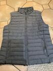Mens Joules Padded Quilted Dark Grey Puffer Gilet Waistcoat L Riding Walking