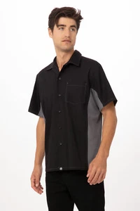 Chef Works Mens Universal Contrast Shirt (CSMC) - Picture 1 of 3