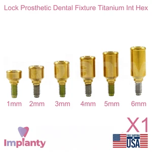 1x Accesorio Dental Prótesis Recta Bloqueo Titanio Int Hex 2.42mm - Imagen 1 de 3