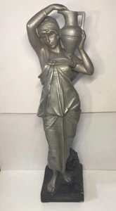 Belle Statue Plâtre Rebecca Par Emmanuel Vilanis 1858-1914 H 61,5 Cm - Foto 1 di 12