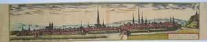 Osnabrück Niedersachsen altkolorierter Braun und Hogenberg Kupferstich 1580 - Picture 1 of 4