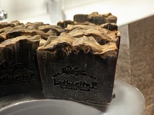 Handmade Mocha Soap/Coffee Infused Soap Bat/Chocolate Scent/All Natural Soap - Picture 1 of 7