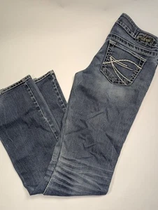 Silver Joga Jeans Womens Distressed Whisker Aiko Mid Rise Slim Boot 30x35 - Picture 1 of 15