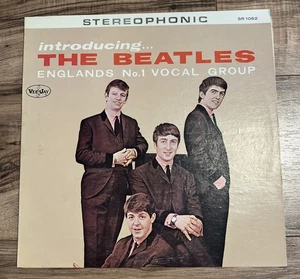 Introducing The Beatles LP Original Vinyl Record Vee Jay Records Stereophonic - Foto 1 di 11