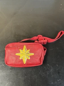 Captain Marvel Comics Film Kunstleder Hüfttasche Bauchtasche Tasche Handtasche rot - Bild 1 von 7