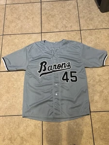 Camiseta de béisbol Michael Jordan #45 Birmingham Barons gris 2XL personalizada - Imagen 1 de 7