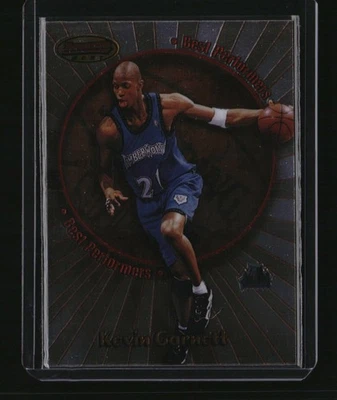 Bowman's Best #BP2 1998-99 Kevin Garnett Performers Foto 1 de 2
