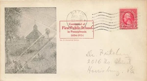 FIRST PUBLIC SCHOOL CENTENNIAL - Bath, PA 1934 - Picture 1 of 1