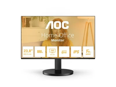 New AOC 24B3HA2 23.8" Full HD IPS 120Hz Monitor 1ms - Image 1 of 4